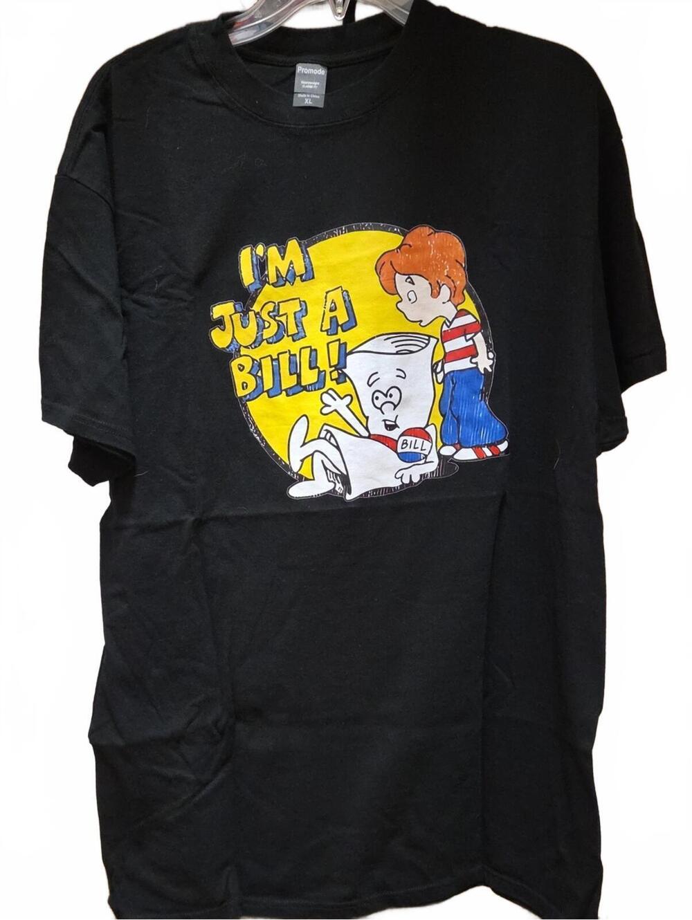 "I'm Just A Bill" Black Graphic Tee | XL